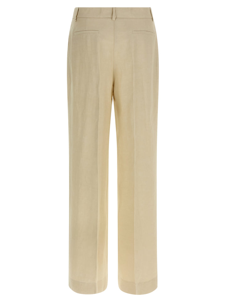 P.A.R.O.S.H. Beige Viscose Casual Pants
