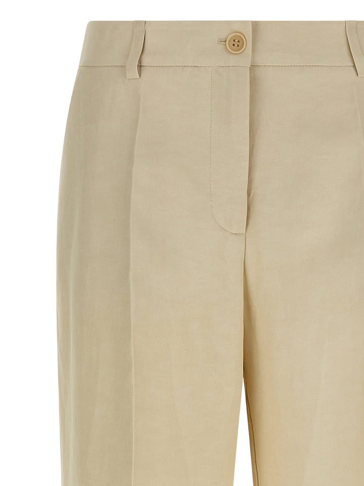 P.A.R.O.S.H. Beige Viscose Casual Pants