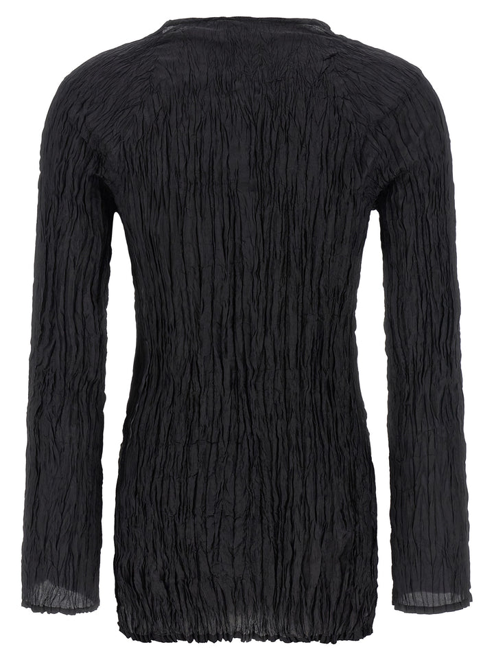 P.A.R.O.S.H. Black Silk Blouse