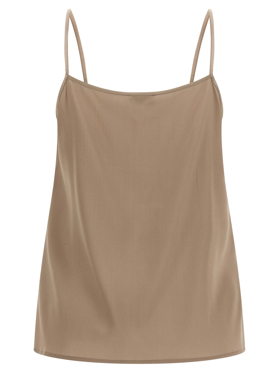 Peserico Brown Silk Blouse