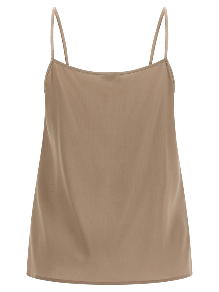 Peserico Brown Silk Blouse