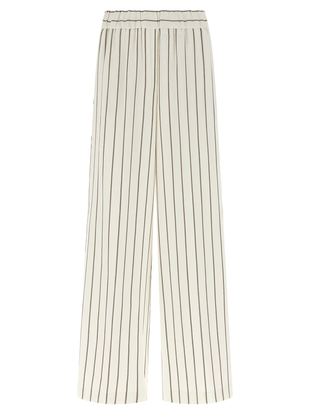 Peserico White Linen Casual Pants