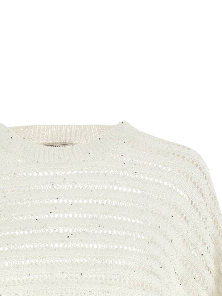 Peserico White Cotton Cardigan