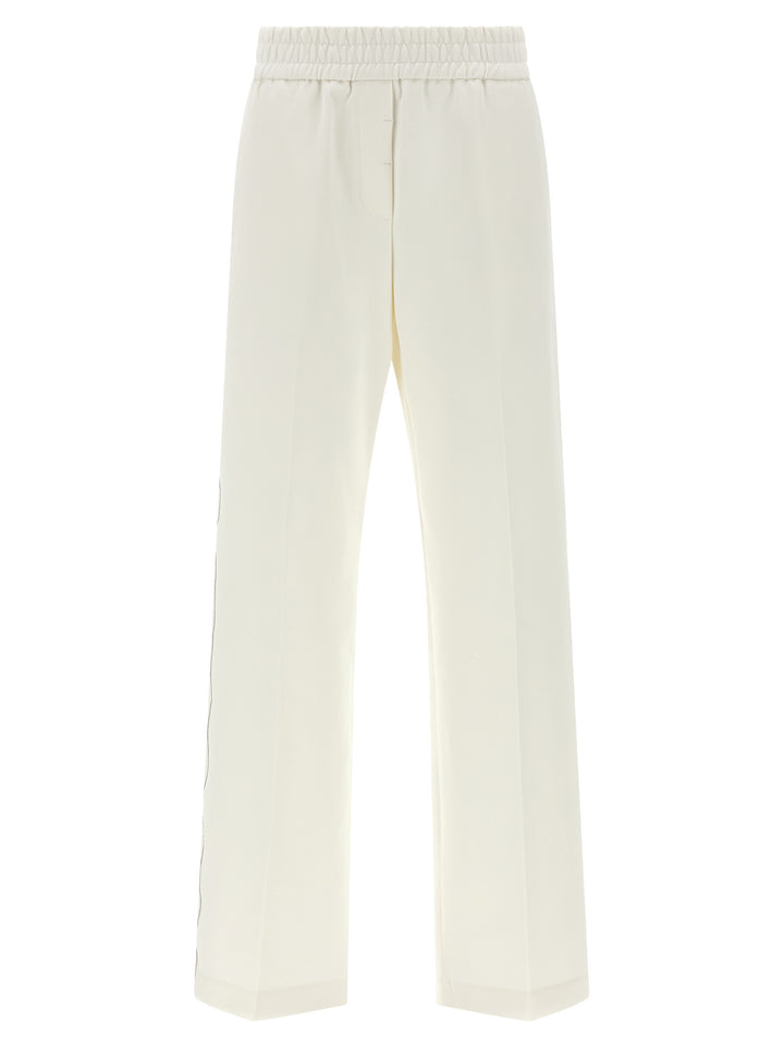 Peserico White Cotton Casual Pants