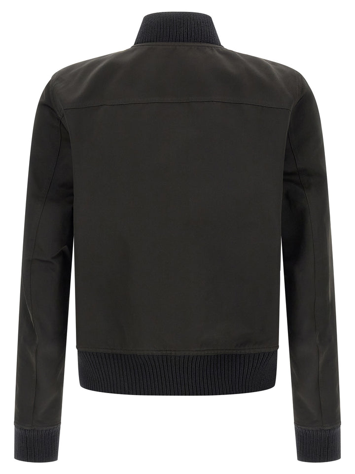 Rick Owens Black Polyester Bomber