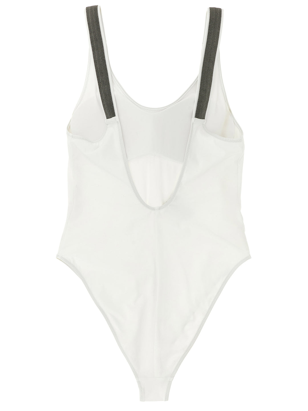 Brunello Cucinelli White Polyamide One-Piece Swimsuit