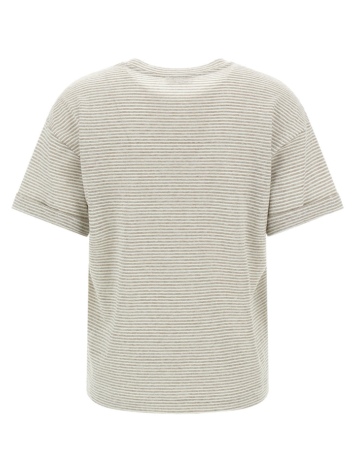 Peserico Beige Linen T-Shirt