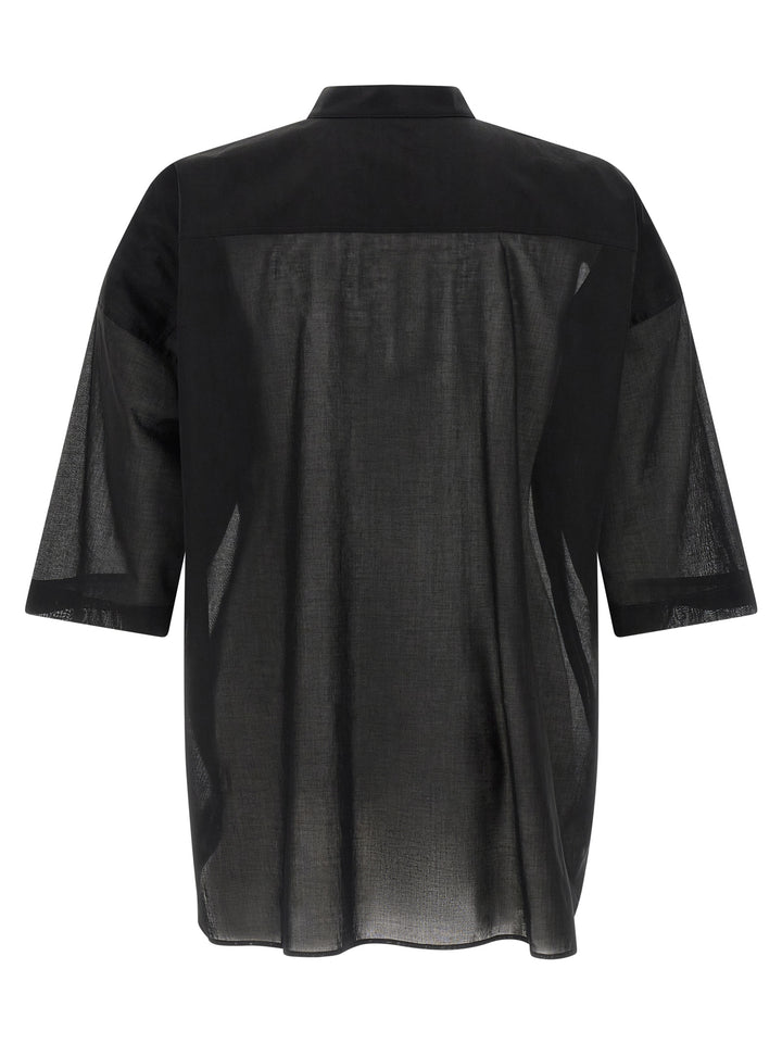 Rick Owens Black Cotton Blouse