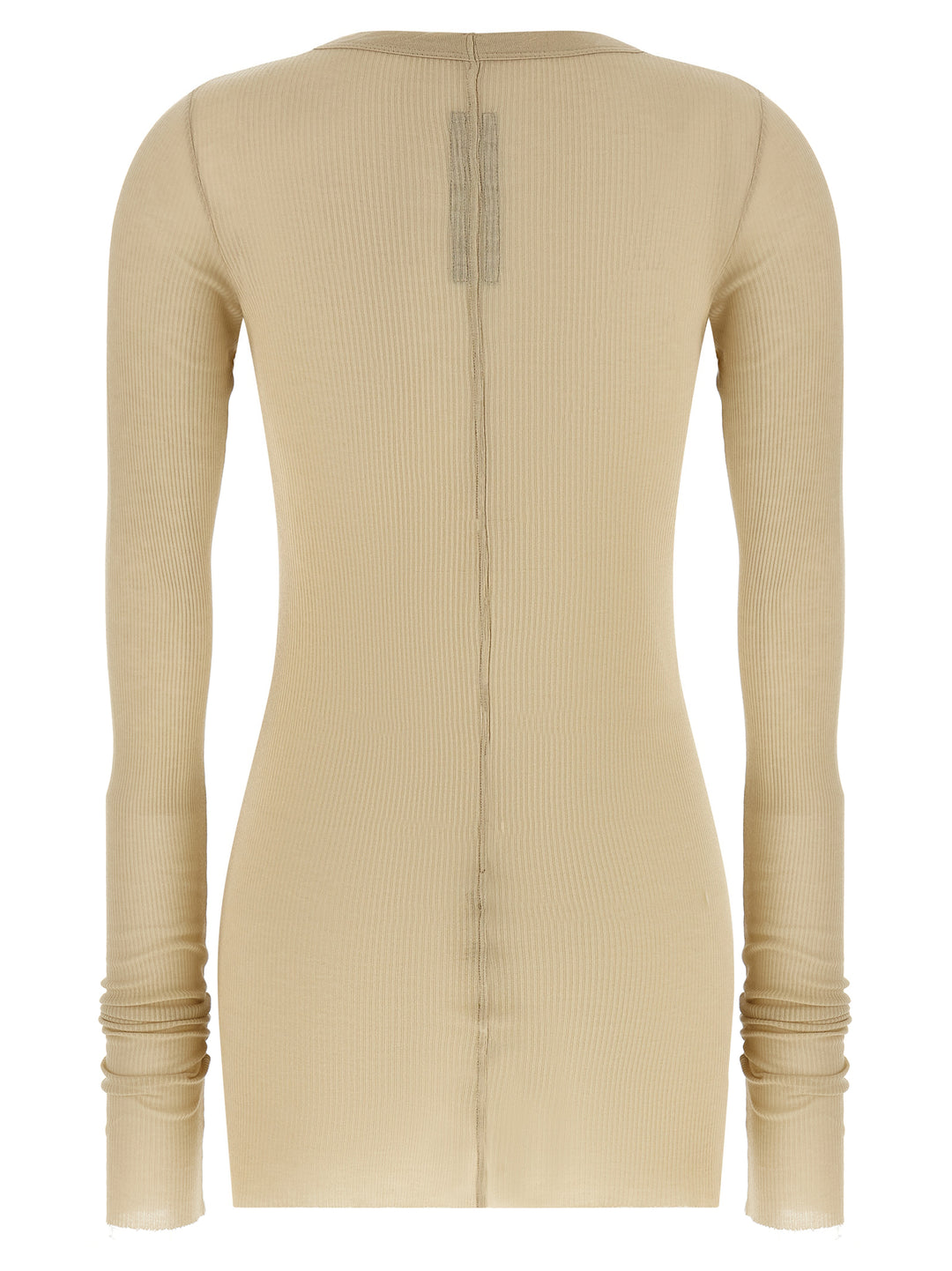 Rick Owens Beige Viscose Long Sleeve T-Shirt