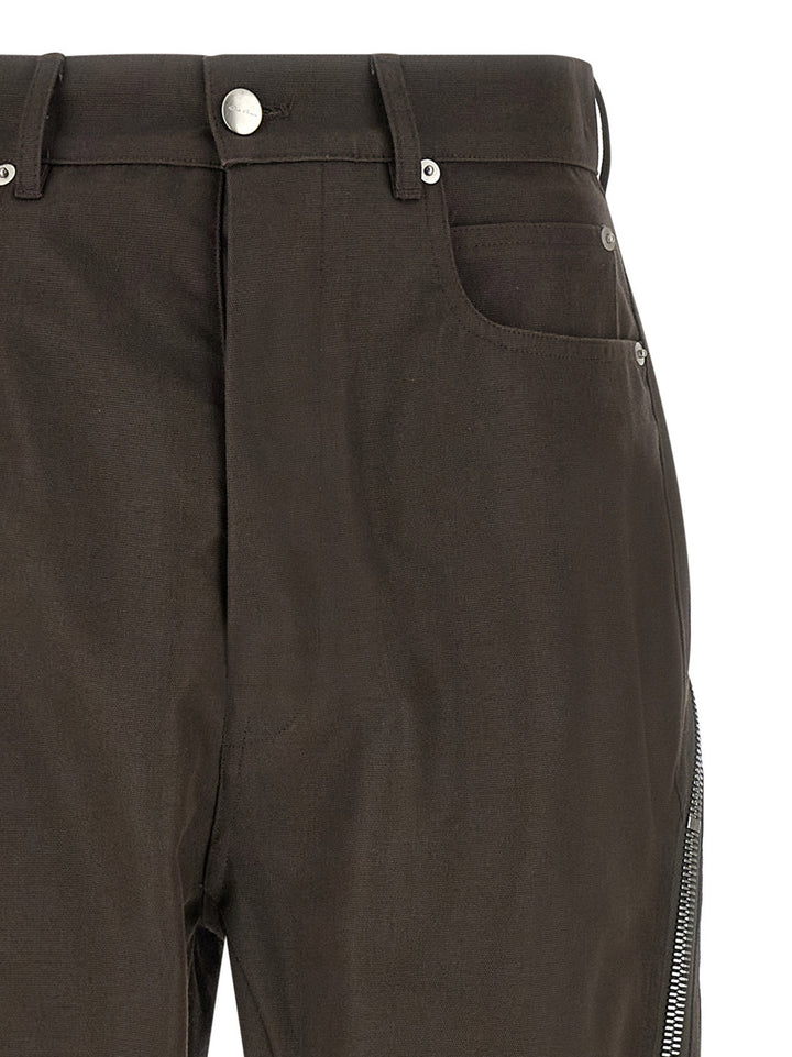 Rick Owens Brown Cotton Casual Pants