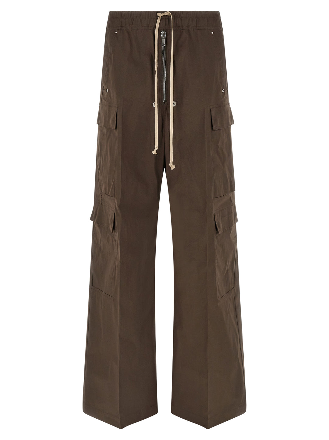 Rick Owens Brown Cotton Cargo Pants