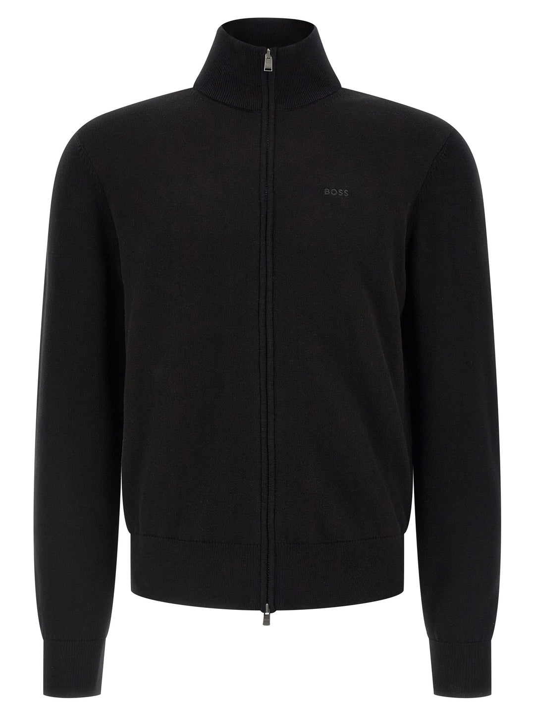 Hugo Boss Black Cotton Cardigan