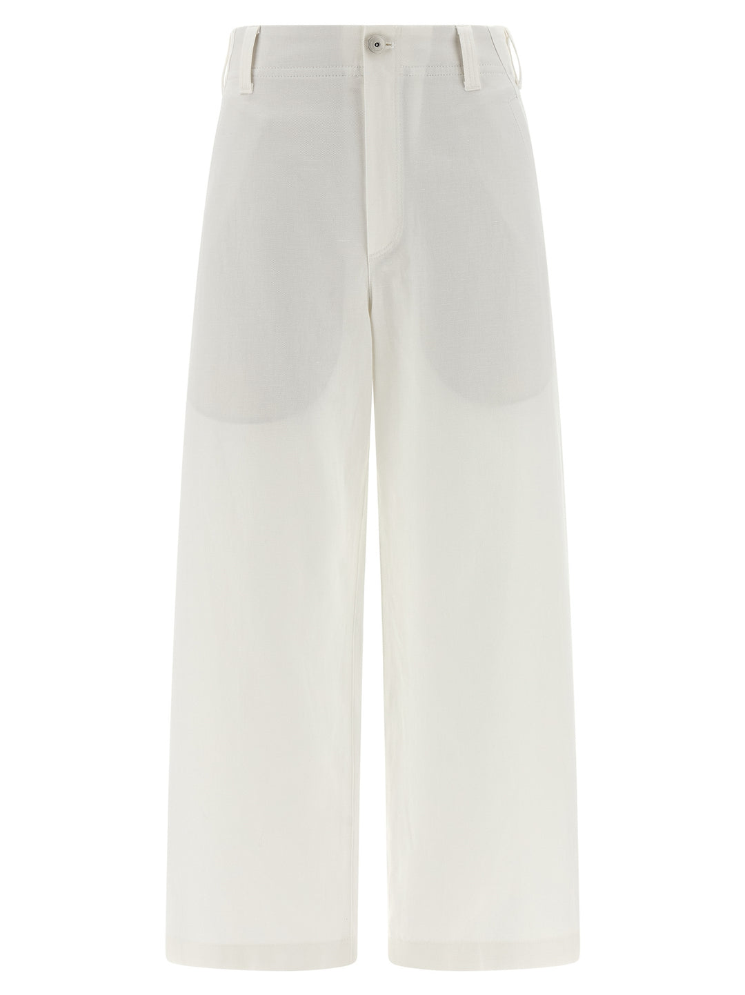 Brunello Cucinelli White Cotton Chino Pants