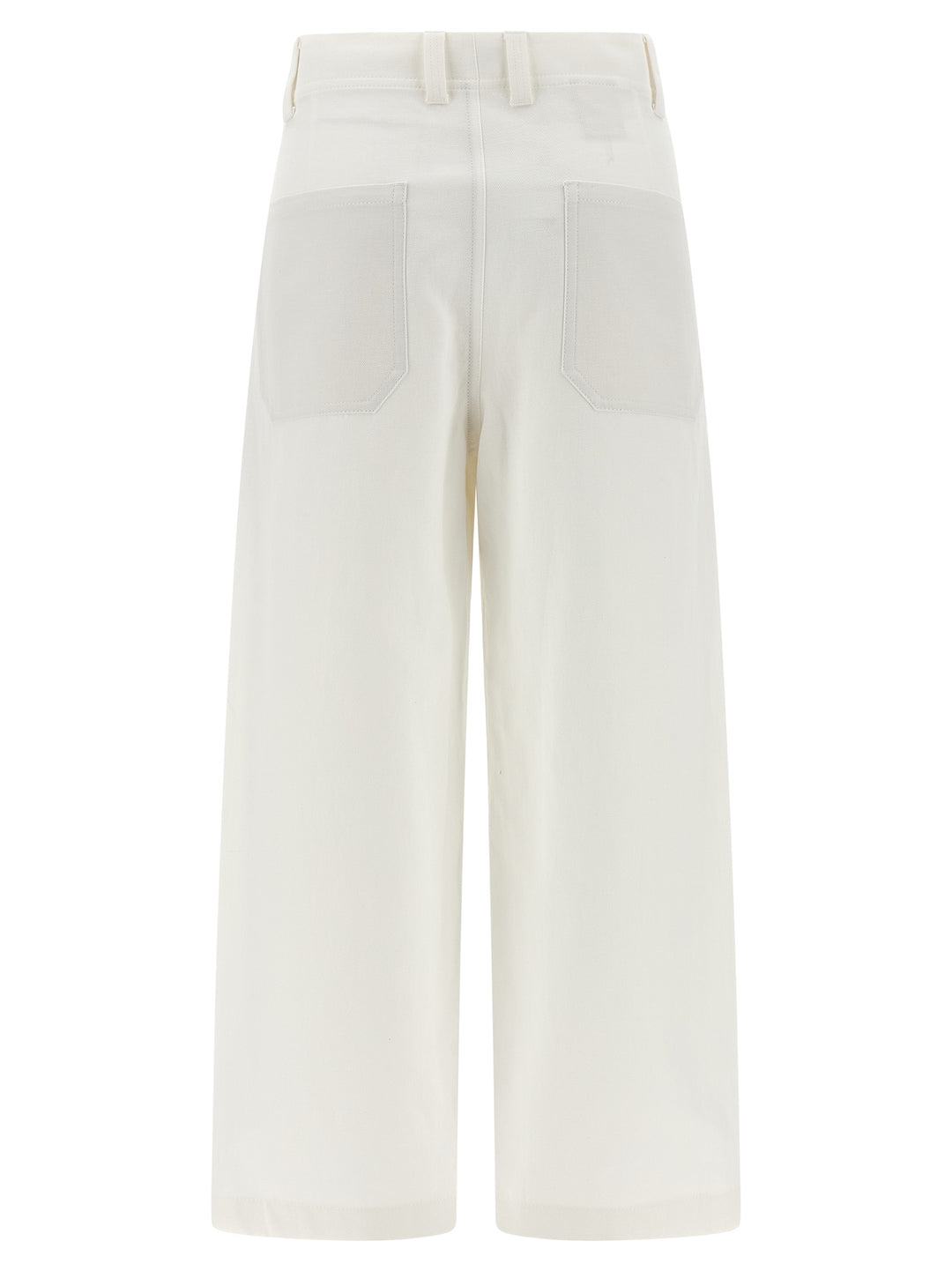 Brunello Cucinelli White Cotton Chino Pants