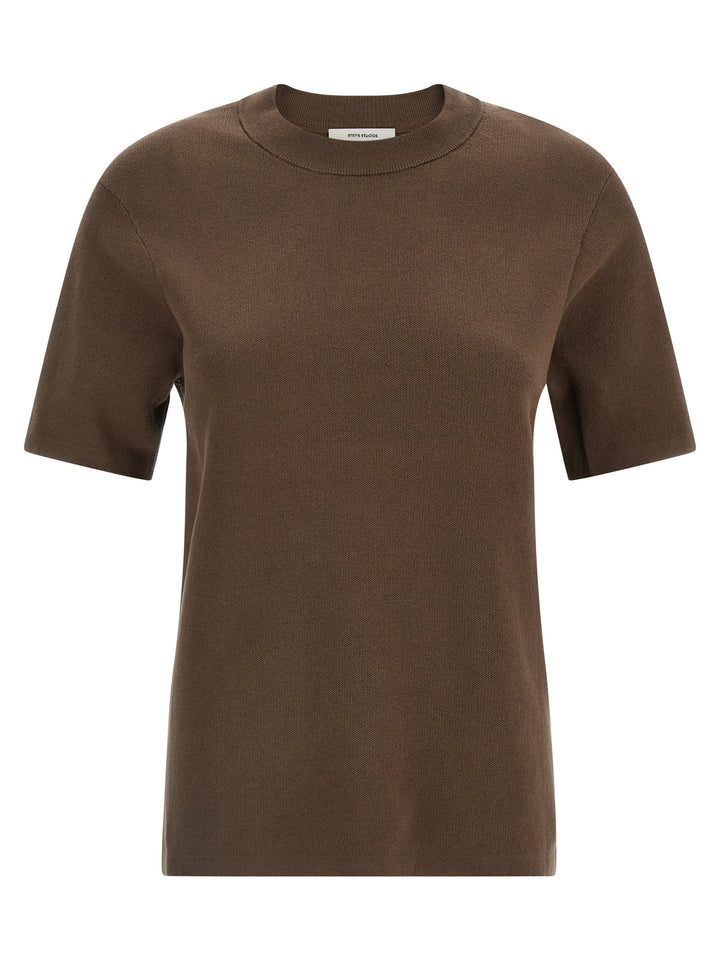 Entire Studios Brown Cotton T-Shirt