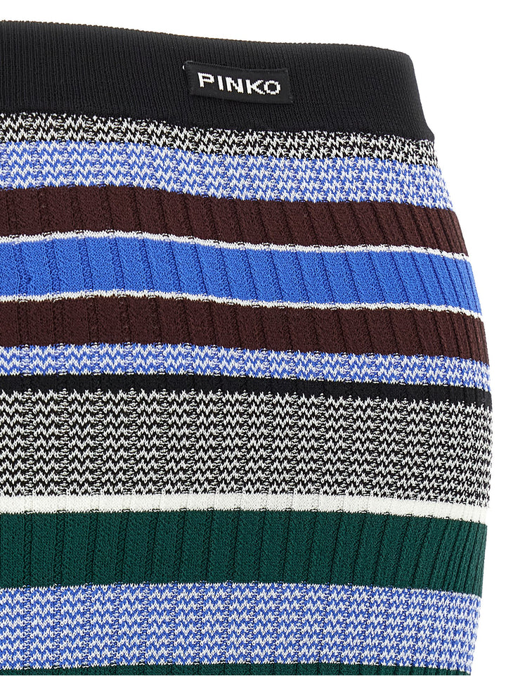 PINKO Multicolor Viscose Midi Skirt