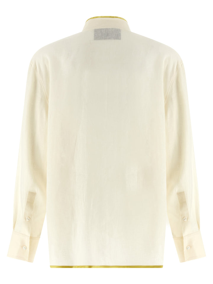 Valentino Garavani Beige Linen Blouse