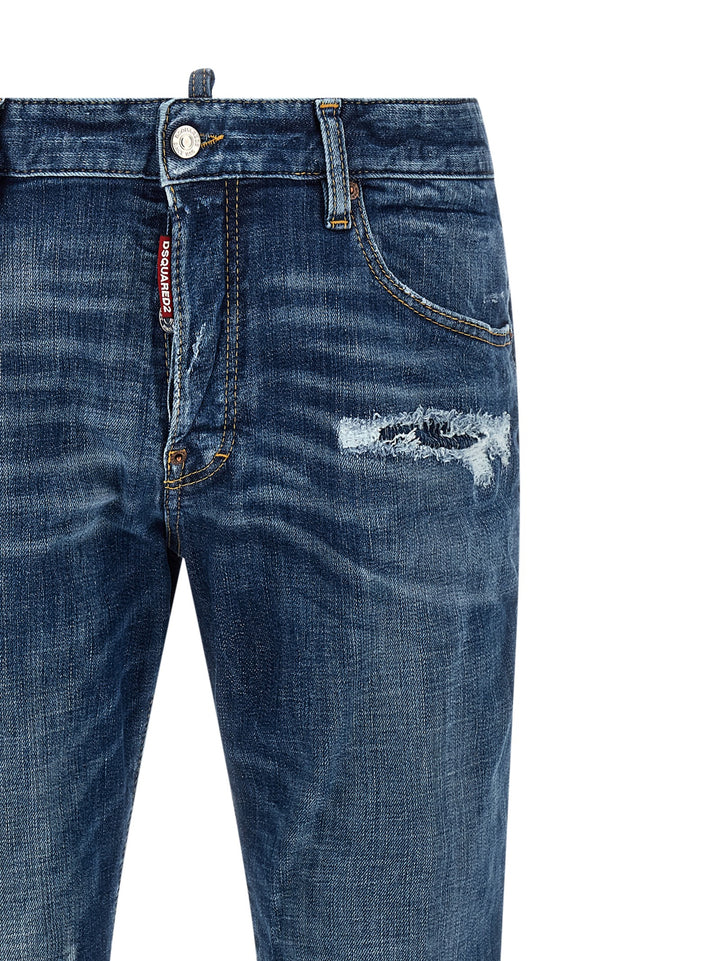 Dsquared² Blue Cotton Jeans Denim