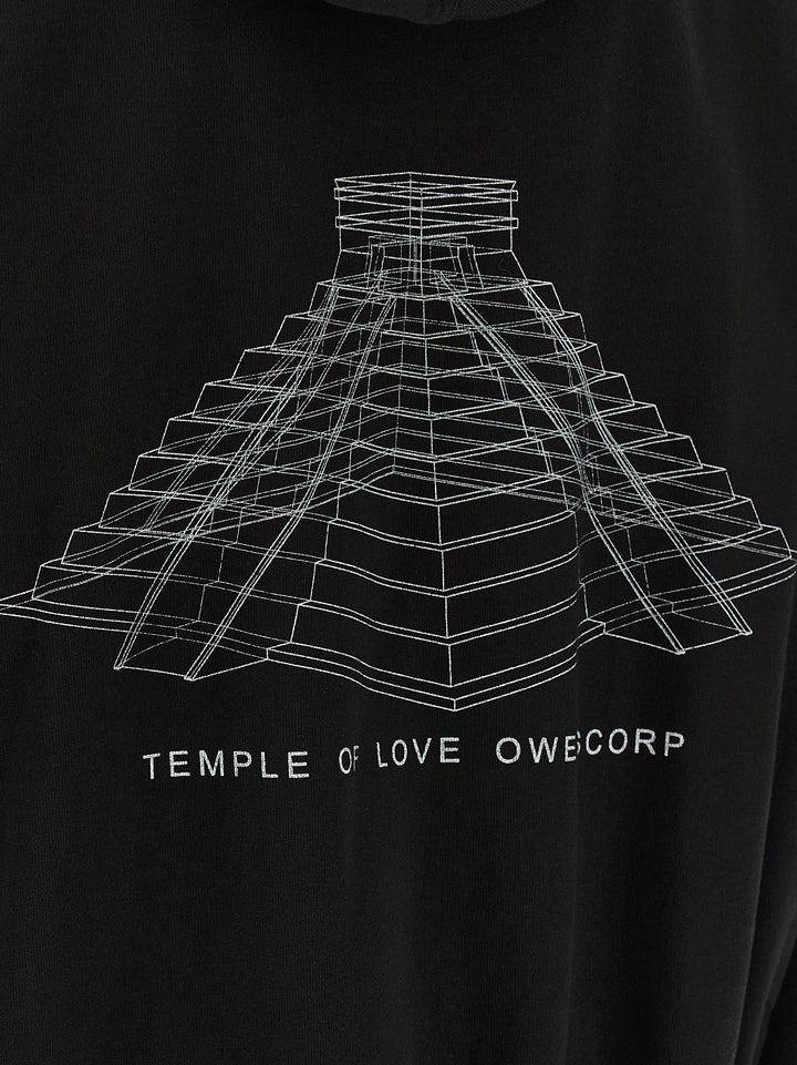 Rick Owens Black Cotton Sweatshirt