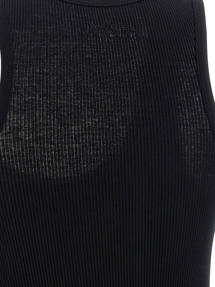 Isabel Marant Black Cotton Tank Tops