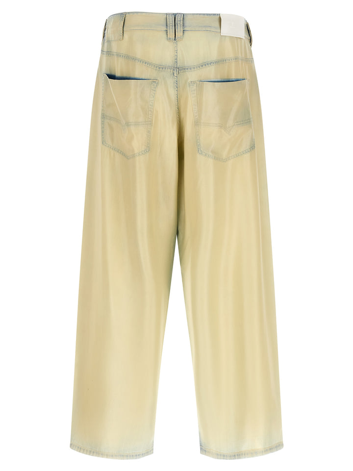 Diesel Beige Lyocell Jeans Denim
