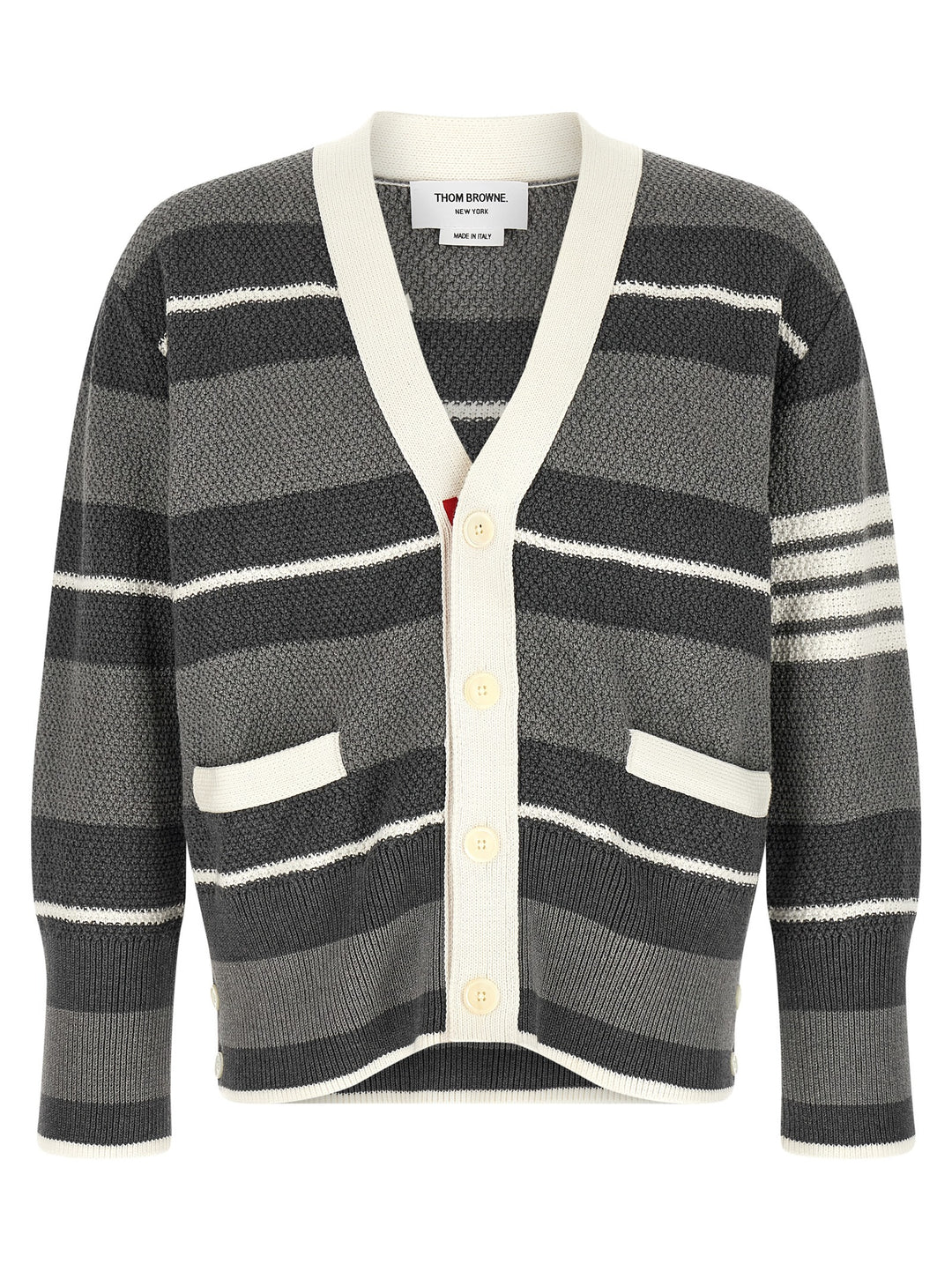 Thom Browne Gray Cotton Cardigan