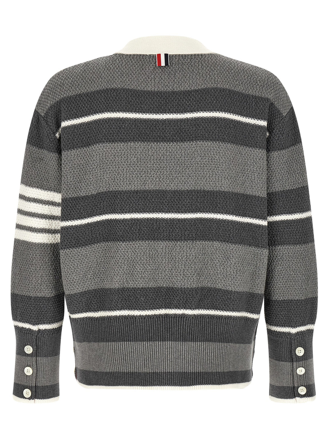 Thom Browne Gray Cotton Cardigan