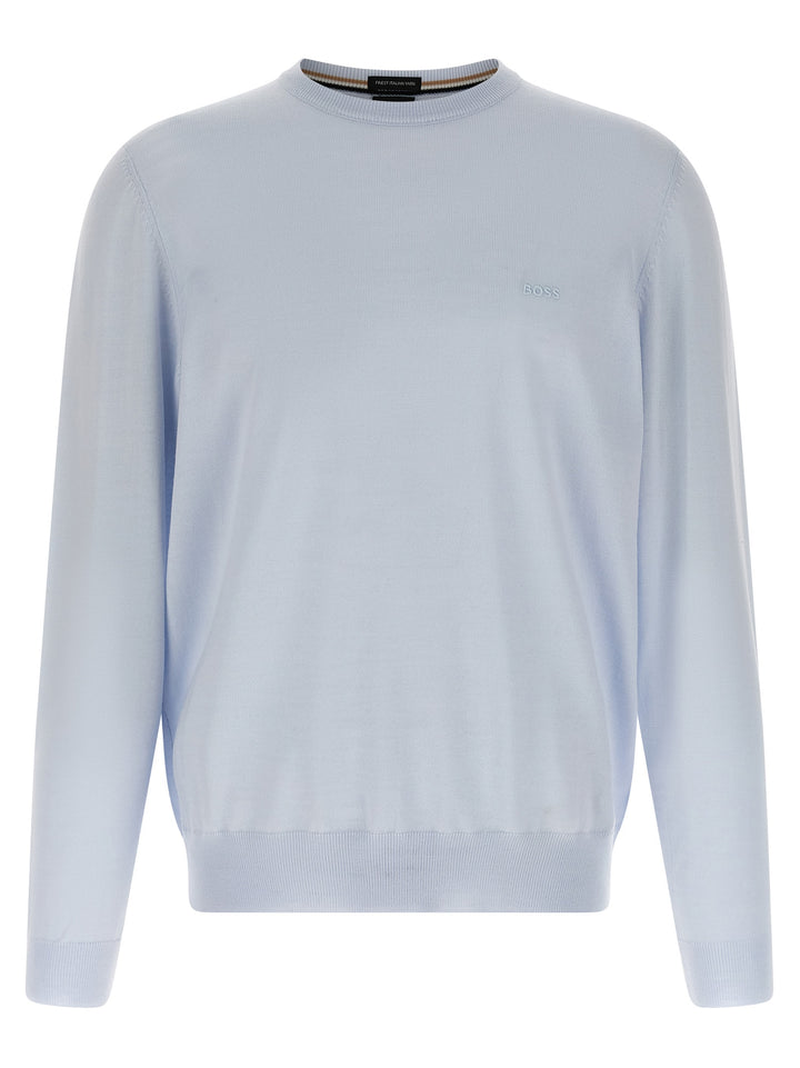 Hugo Boss Blue Virgin Wool Cardigan