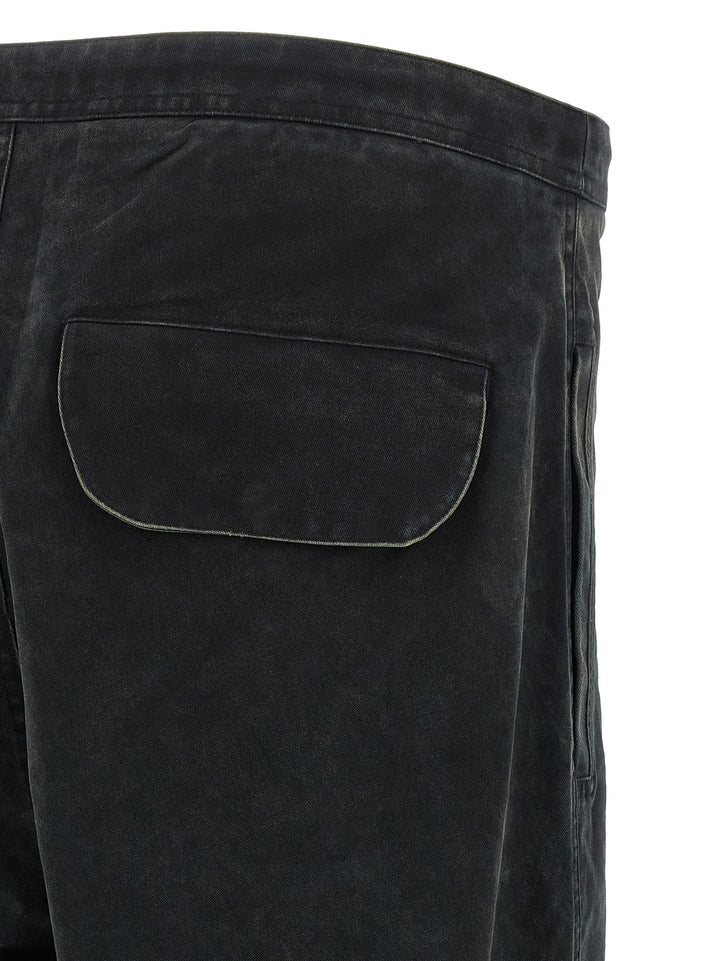 Entire Studios Black Cotton Cargo Pants