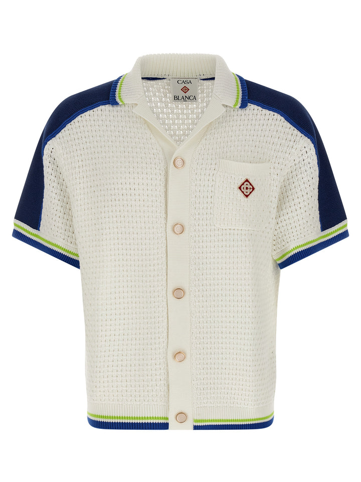 Casablanca White Cotton Blouse