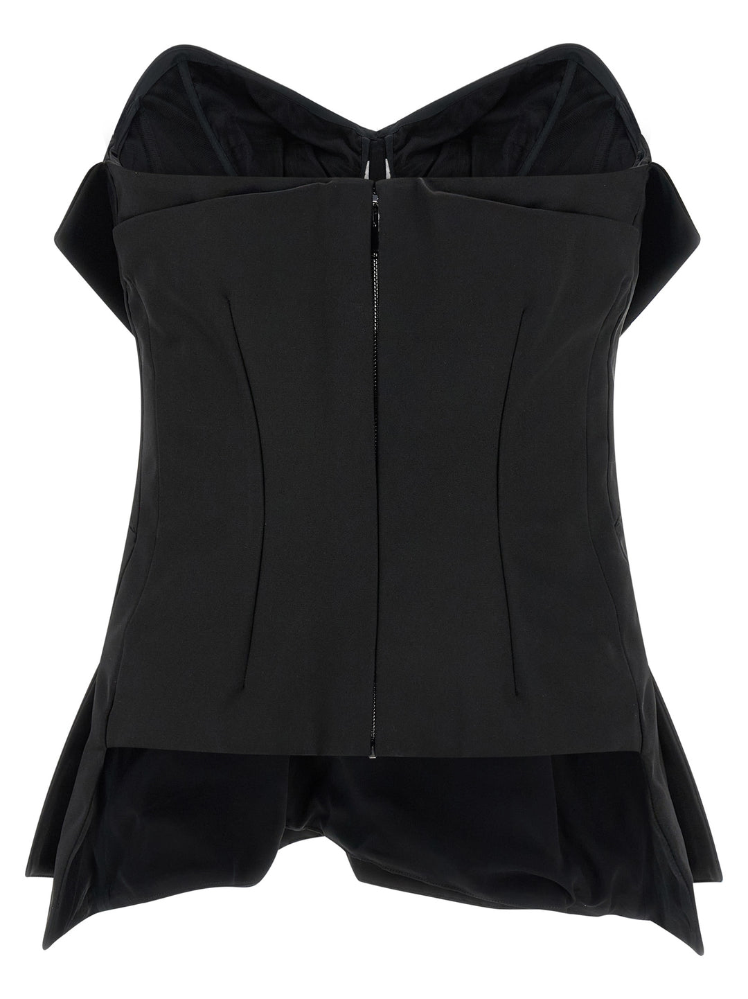 Alexander McQueen Black Polyester Tank Tops