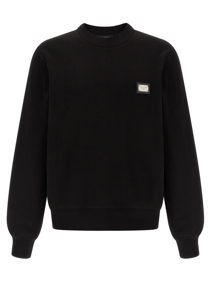 Dolce &amp; Gabbana Black Cotton Sweatshirt