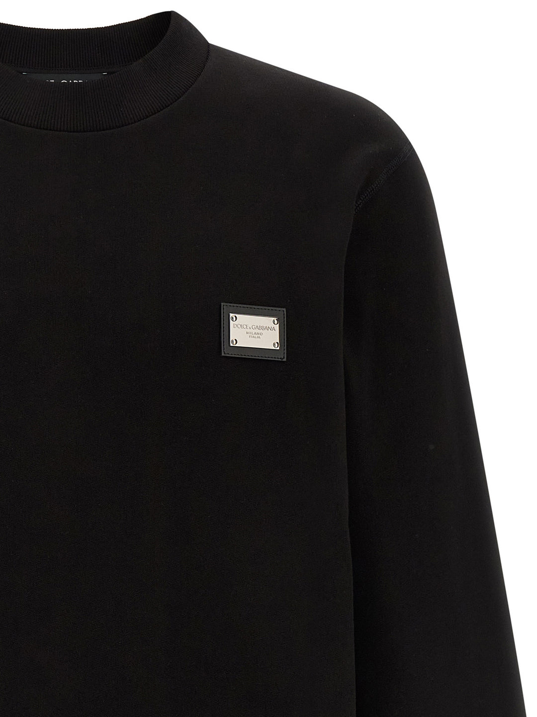 Dolce &amp; Gabbana Black Cotton Sweatshirt