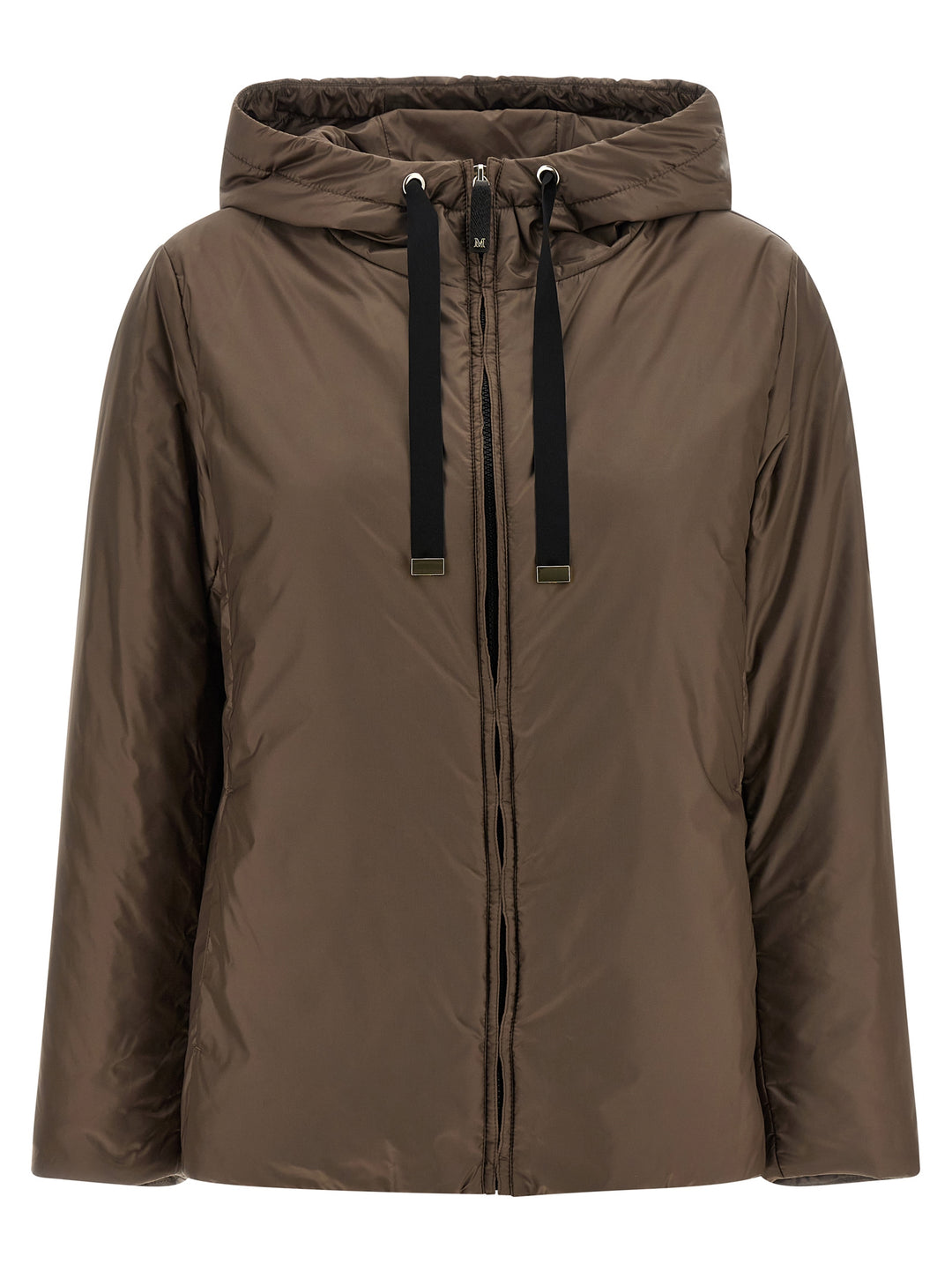Max Mara Brown Polyester Full-Length Jacket