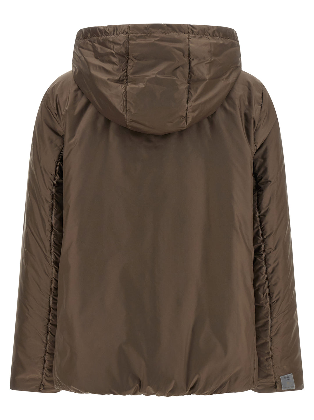 Max Mara Brown Polyester Full-Length Jacket