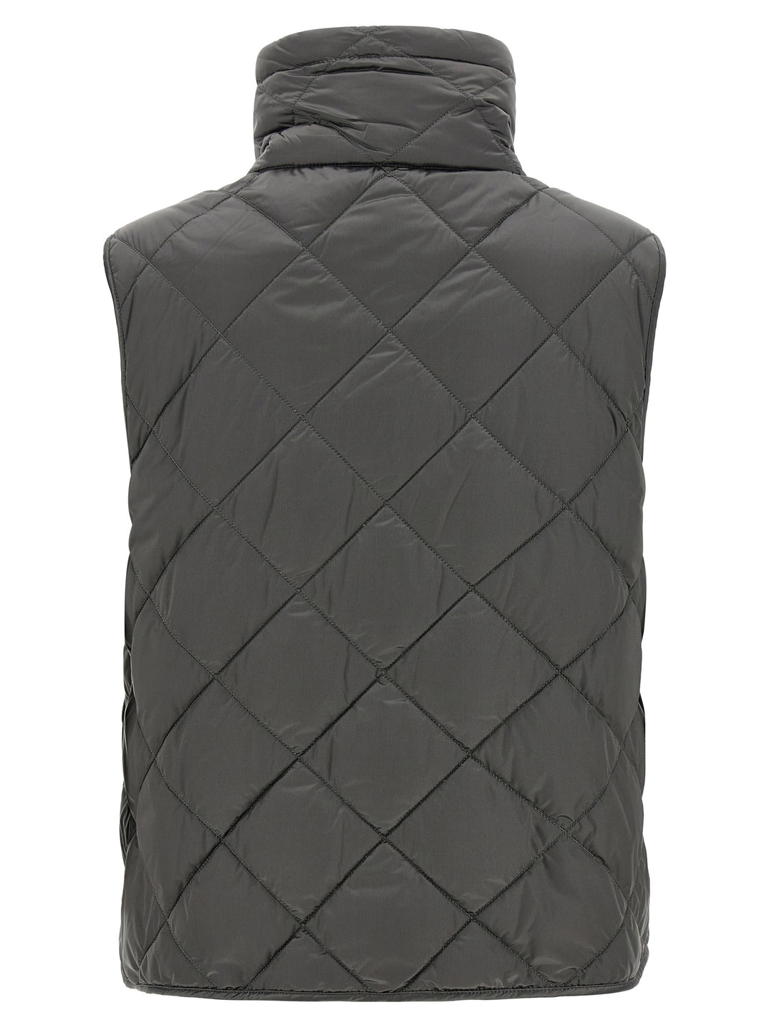 Max Mara Gray Polyamide Sleeveless Jacket