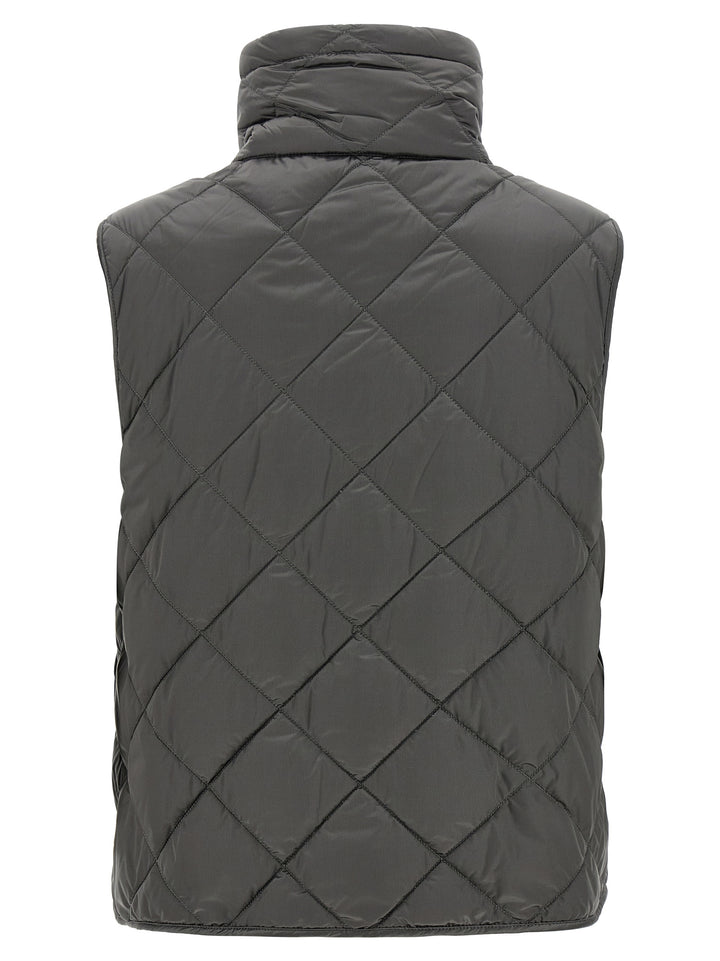 Max Mara Gray Polyamide Sleeveless Jacket