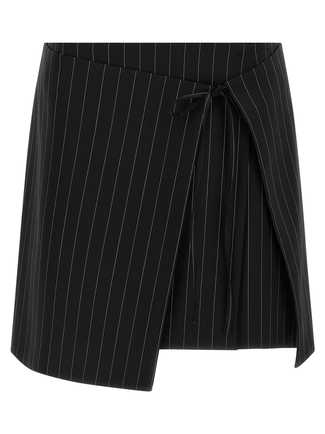 Sportmax Black Virgin Wool Long Skirt