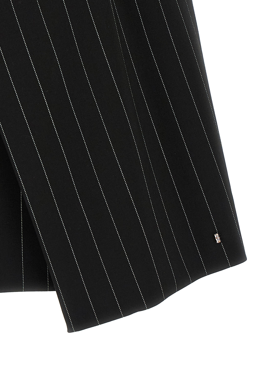 Sportmax Black Virgin Wool Long Skirt