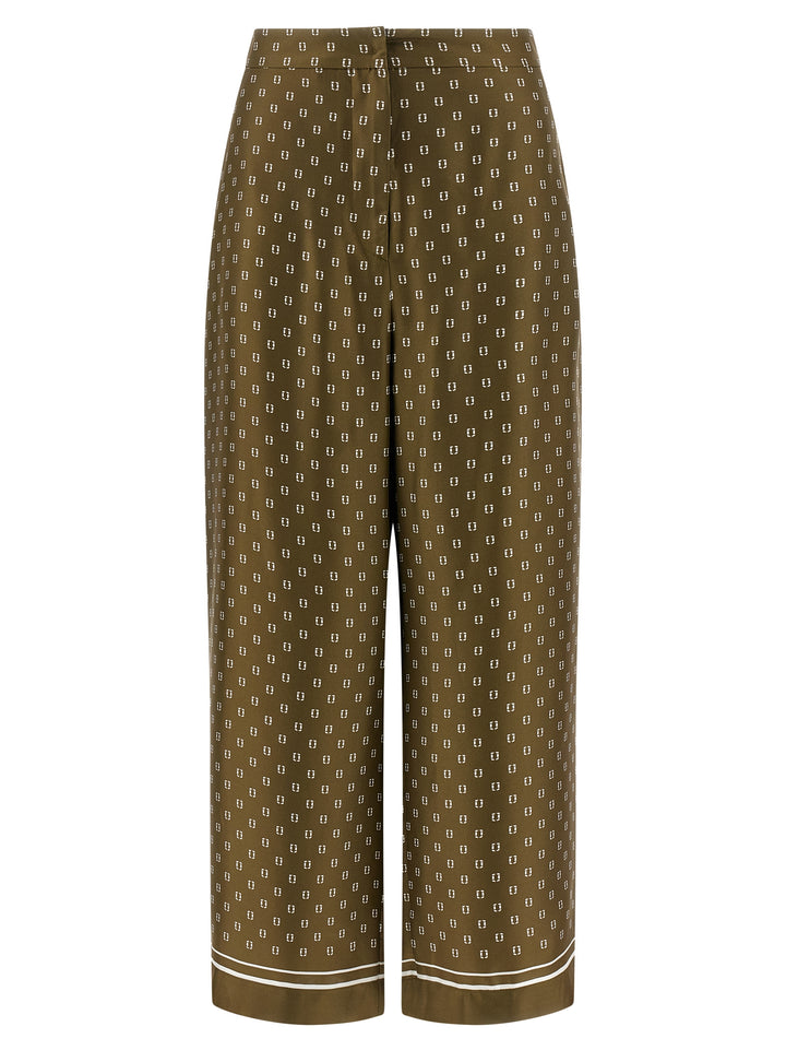 Max Mara Bicolor Silk Casual Pants