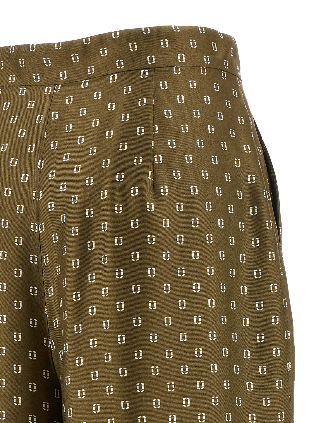 Max Mara Bicolor Silk Casual Pants