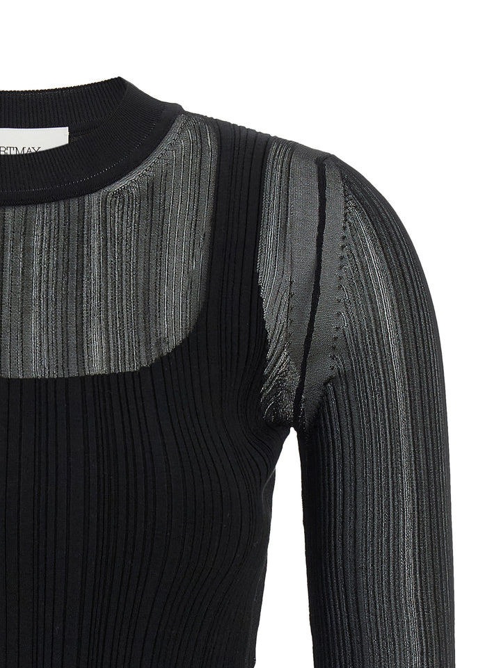 Sportmax Black Viscose Cardigan