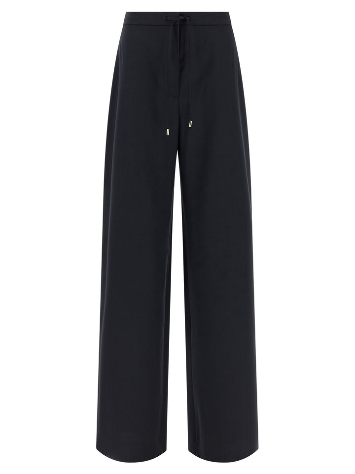 Max Mara Blue Virgin Wool Casual Pants