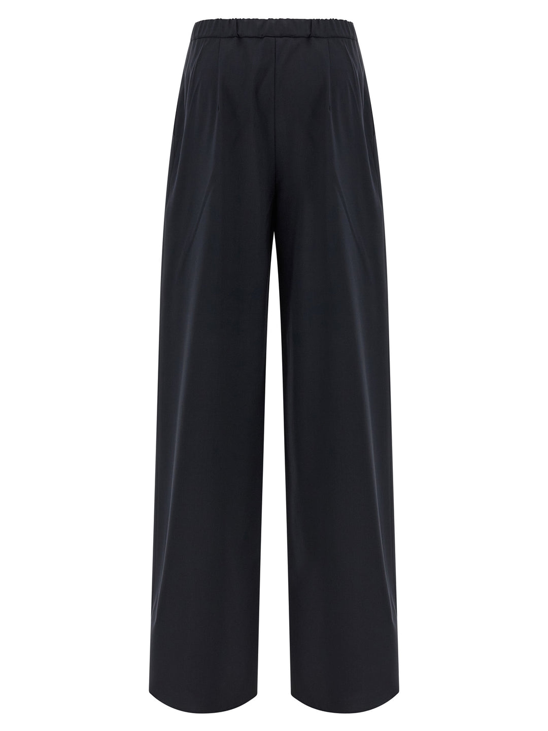 Max Mara Blue Virgin Wool Casual Pants