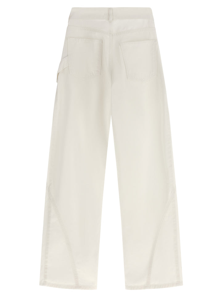 J.W.Anderson White Cotton Jeans Denim
