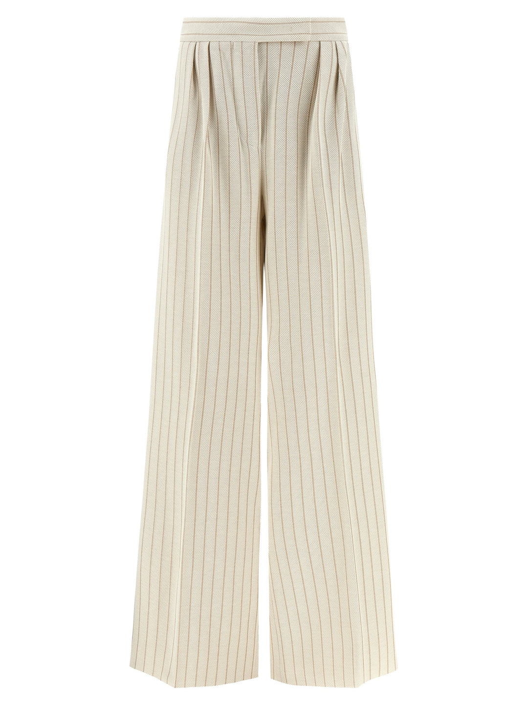 Max Mara White Cotton Casual Pants