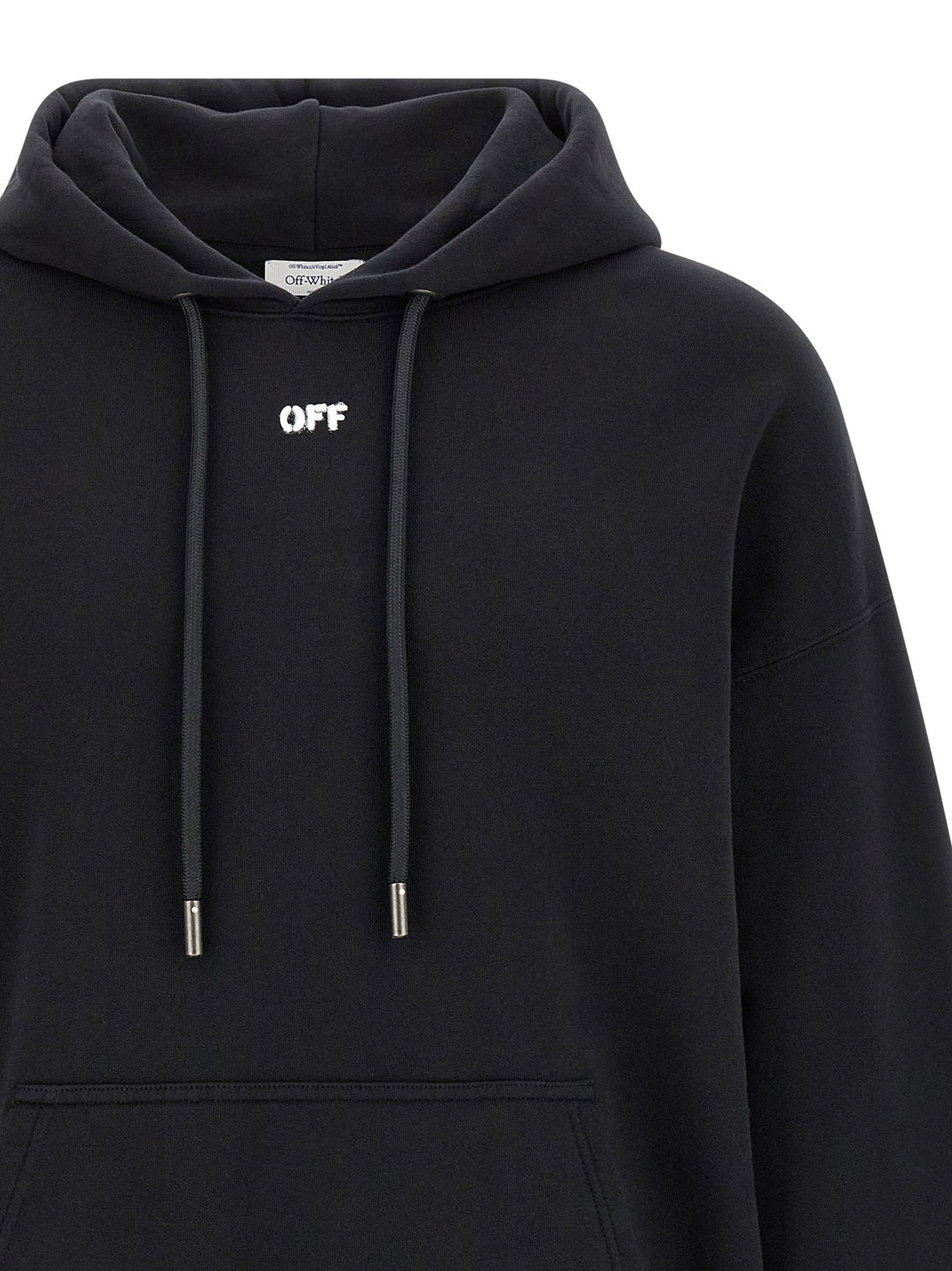 Off-White Black Cotton Sweatshirt