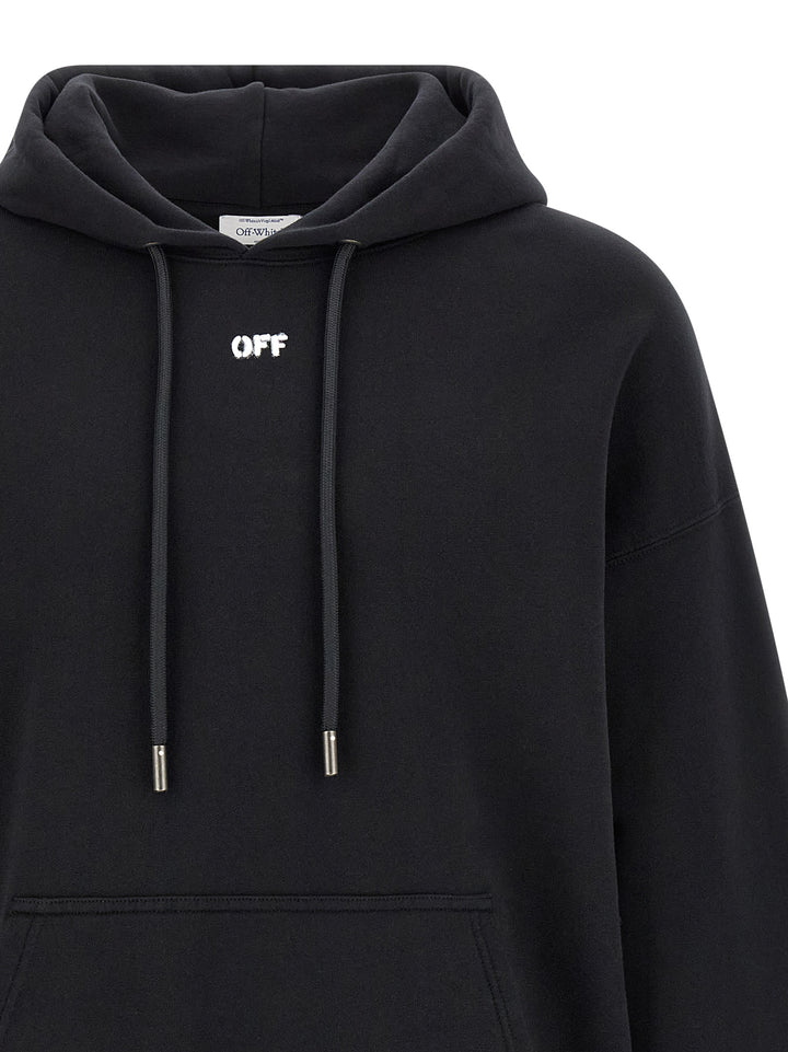 Off-White Black Cotton Sweatshirt