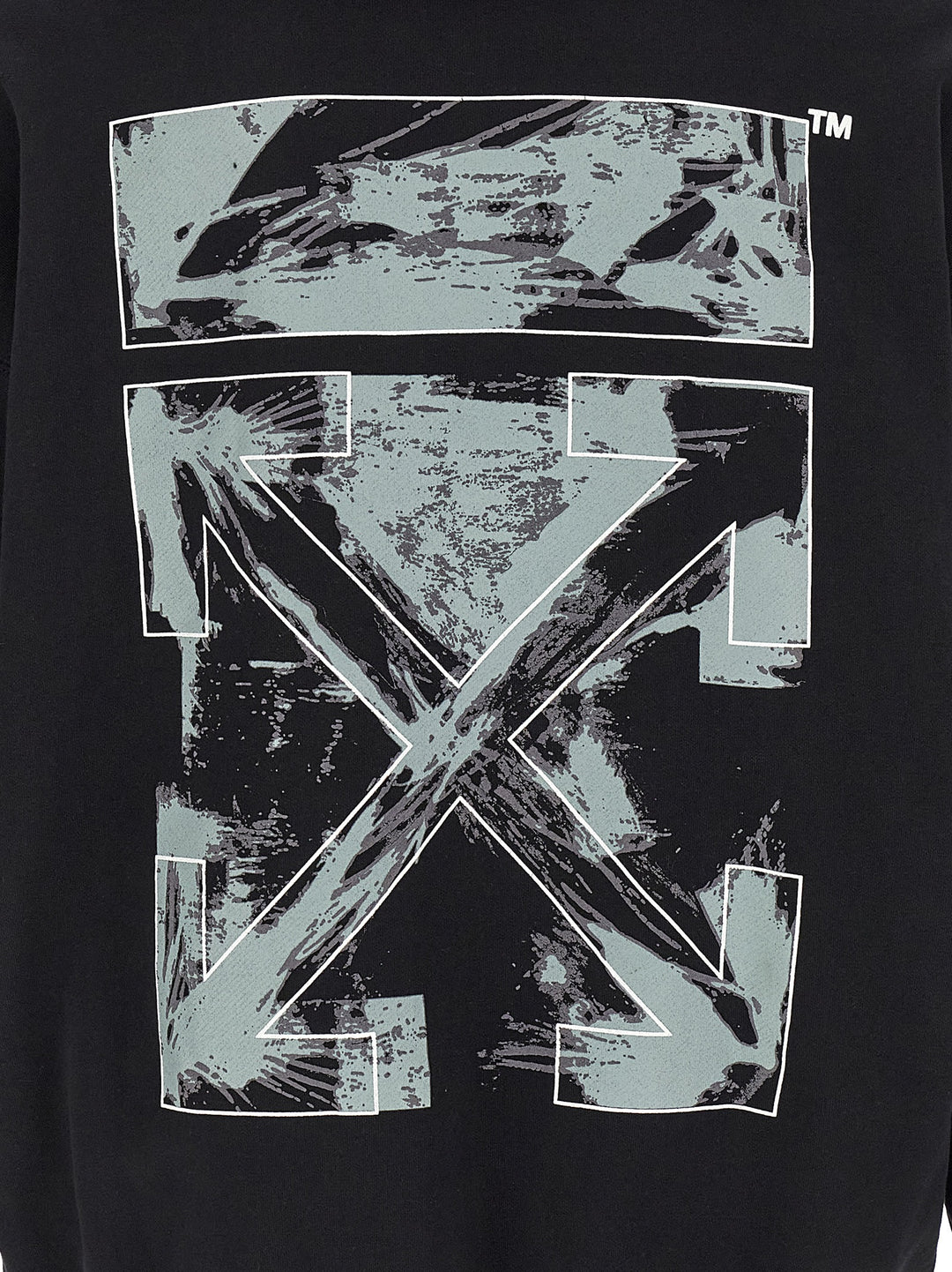 Off-White Black Cotton Sweatshirt