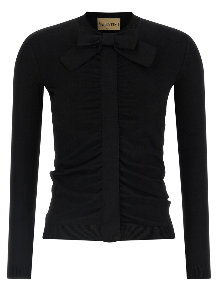 Valentino Garavani Black Viscose Cardigan